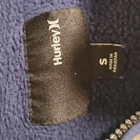 Hurley Full Zip Hoodie Eagle Graphic Spell Out Sweatshirt comfort oversized S - Picture 6 of 6